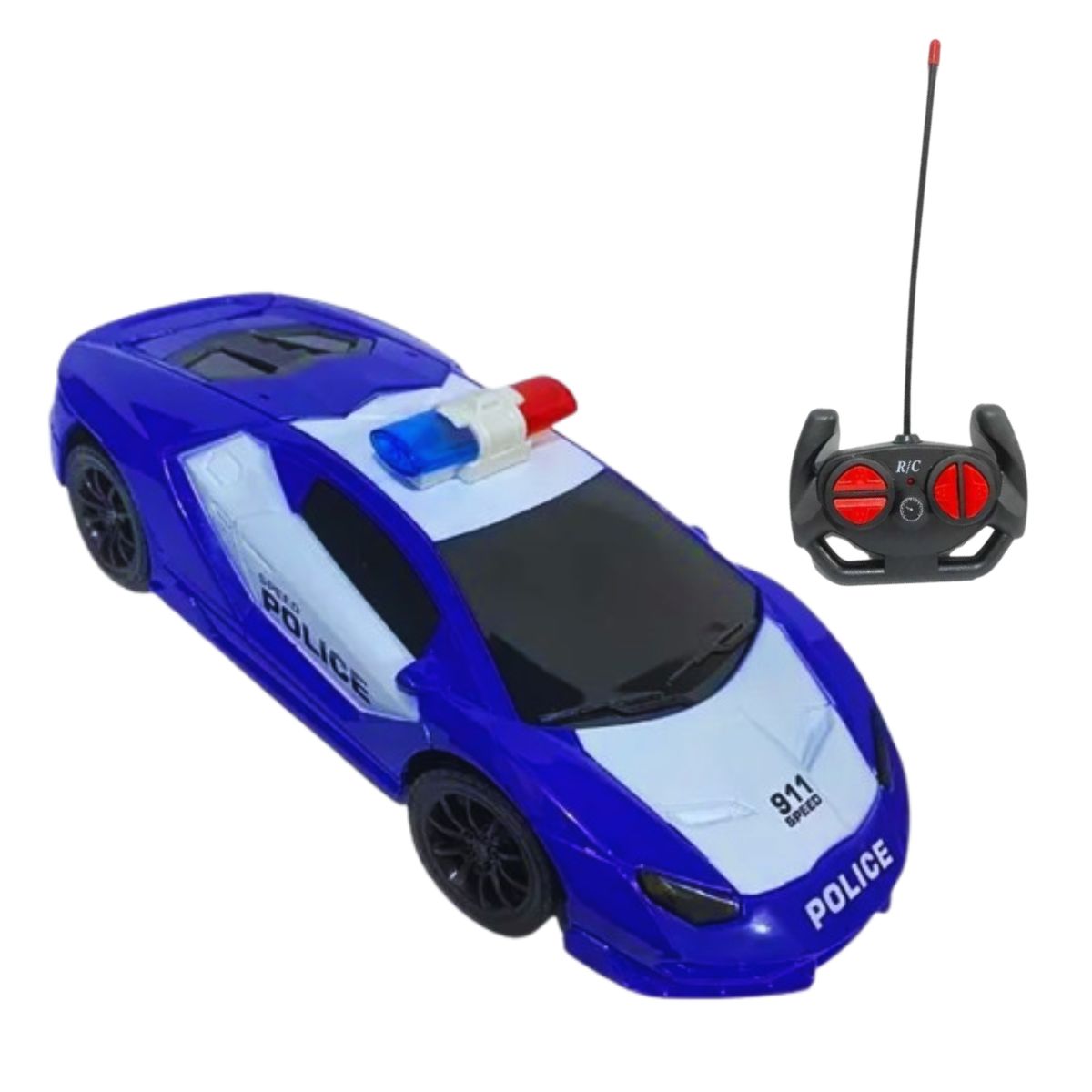 Carro De Polícia Com Controle Remoto Azul - Bbr Toys Carro De Polícia Com Controle Remoto Azul - Bbr Toys